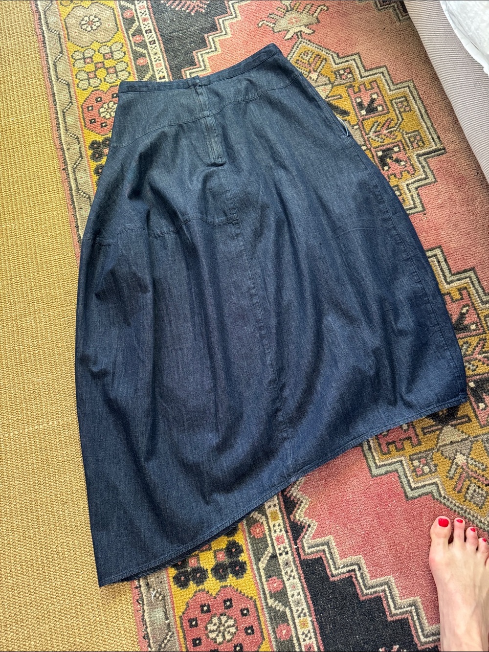 Tibi Denim Asymmetrical Skirt - Picture 6 of 8